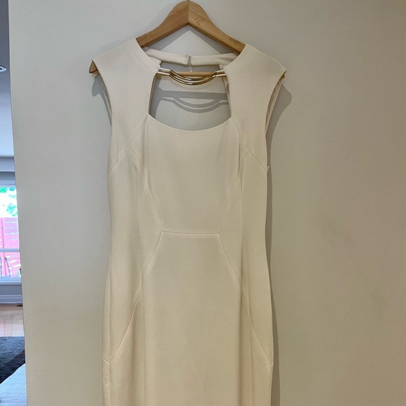 BCBG Cream White dress and jacket. - Picture 4 of 5